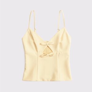 Abercrombie cutout bow top